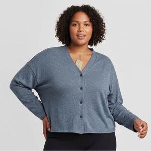 George Blue Button-Up Cardigan